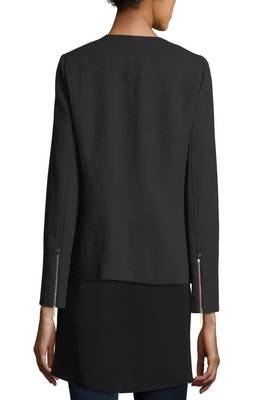women's black lambskin leather biker jacket classic moto zip style modern modern 2