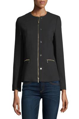 women's black lambskin leather biker jacket classic moto zip style modern modern 3