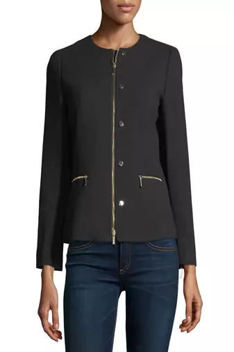 women's black lambskin leather biker jacket classic moto zip style modern modern
