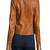 Womens genuine lambskin brown leather motorcycle slim fit designer ladies biker jacket-cl-w364