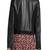 Womens genuine lambskin black leather motorcycle slim fit designer ladies biker jacket-cl-w367