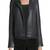 Womens genuine lambskin black leather motorcycle slim fit designer ladies biker jacket-cl-w368