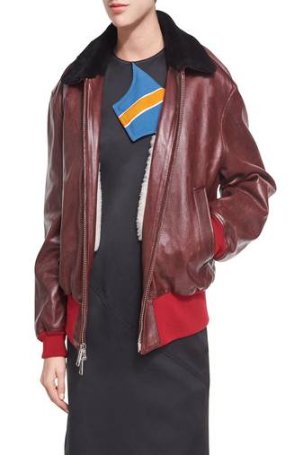 Womens genuine lambskin maroon leather motorcycle slim fit designer ladies biker jacket-cl-w371