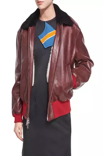 Womens genuine lambskin maroon leather motorcycle slim fit designer ladies biker jacket-cl-w371