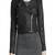 Womens genuine lambskin black leather motorcycle slim fit designer ladies biker jacket-cl-w373