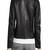 Womens genuine lambskin black leather motorcycle slim fit designer ladies biker jacket-cl-w376