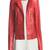 Womens genuine lambskin red leather motorcycle slim fit designer ladies biker jacket-cl-w380