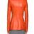 Womens genuine lambskin orange leather motorcycle slim fit designer ladies biker jacket-cl-w384