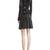 Womens genuine lambskin black leather motorcycle slim fit designer ladies biker jacket-cl-w385