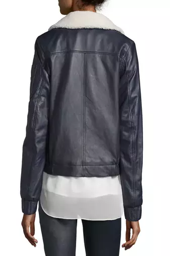 Womens genuine lambskin black leather motorcycle slim fit designer ladies biker jacket-cl-w386