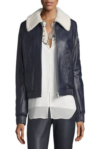 women's black lambskin leather biker jacket classic moto zip style modern deluxe