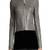 Womens genuine lambskin grey leather motorcycle slim fit designer ladies biker jacket-cl-w388