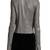 Womens genuine lambskin grey leather motorcycle slim fit designer ladies biker jacket-cl-w388