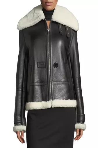 Womens genuine lambskin black leather motorcycle slim fit designer ladies biker jacket-cl-w389