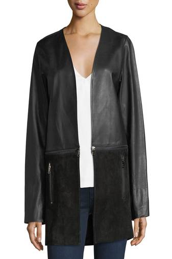 Womens genuine lambskin black leather motorcycle slim fit designer ladies biker jacket-cl-w391