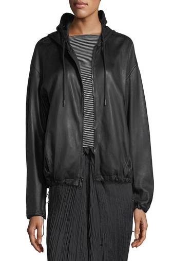 Womens genuine lambskin black leather motorcycle slim fit designer ladies biker jacket-cl-w392