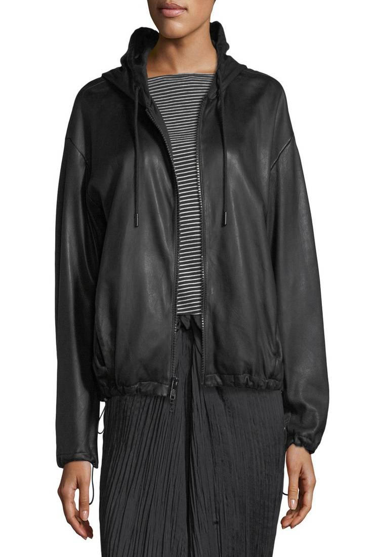 Womens genuine lambskin black leather motorcycle slim fit designer ladies biker jacket-cl-w392