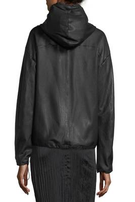 women's black lambskin leather biker jacket classic moto zip style modern special 3