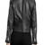 Womens genuine lambskin black leather motorcycle slim fit designer ladies biker jacket-cl-w394