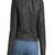 Womens genuine lambskin black leather motorcycle slim fit designer ladies biker jacket-cl-w396