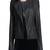 Womens genuine lambskin black leather motorcycle slim fit designer ladies biker jacket-cl-w397