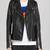 Womens genuine lambskin black leather motorcycle slim fit designer ladies biker jacket-cl-w399