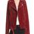 Womens genuine lambskin red leather motorcycle slim fit designer ladies biker jacket-cl-w402