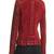 Womens genuine lambskin red leather motorcycle slim fit designer ladies biker jacket-cl-w402