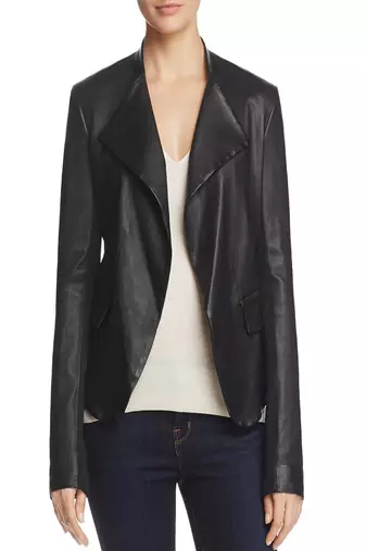 Womens genuine lambskin black leather motorcycle slim fit designer ladies biker jacket-cl-w404