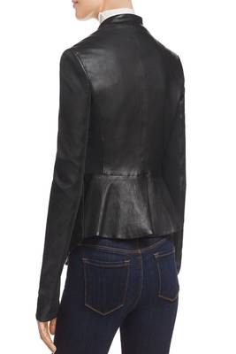 women's black lambskin leather biker jacket classic moto zip style stylish exclusive 2