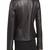 Womens genuine lambskin black leather motorcycle slim fit designer ladies biker jacket-cl-w406