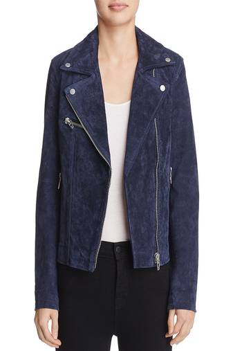 Womens genuine lambskin blue leather motorcycle slim fit designer ladies biker jacket-cl-w408