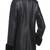 Womens genuine lambskin black leather motorcycle slim fit designer ladies fur coat-cl-w410