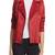Womens genuine lambskin red leather motorcycle slim fit designer ladies biker jacket-cl-w411