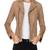 Womens genuine lambskin beige leather motorcycle slim fit designer ladies biker jacket-cl-w416