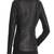 Womens genuine lambskin black leather motorcycle slim fit designer ladies biker jacket-cl-w417