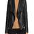 Womens genuine lambskin black leather motorcycle slim fit designer ladies biker jacket-cl-w419