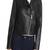 Womens genuine lambskin black leather motorcycle slim fit designer ladies biker jacket-cl-w420