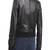 Womens genuine lambskin black leather motorcycle slim fit designer ladies biker jacket-cl-w425