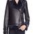Womens genuine lambskin black leather motorcycle slim fit designer ladies biker jacket-cl-w427