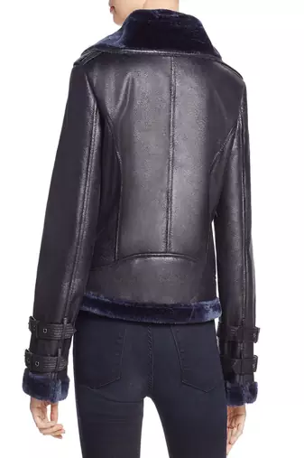 women's black lambskin leather biker jacket classic moto zip style stylish select