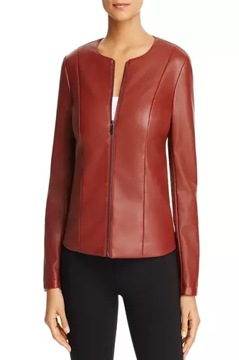 Womens genuine lambskin orange leather motorcycle slim fit designer ladies biker jacket-cl-w428