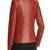 Womens genuine lambskin orange leather motorcycle slim fit designer ladies biker jacket-cl-w428