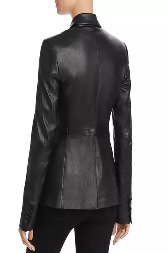 women's black lambskin leather biker jacket classic moto zip style stylish signature