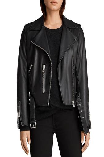 Womens genuine lambskin black leather motorcycle slim fit designer ladies biker jacket-cl-w431