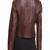 Womens genuine lambskin maroon leather motorcycle slim fit designer ladies biker jacket-cl-w435