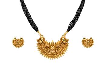 Choker mangalstura with earrings online 2