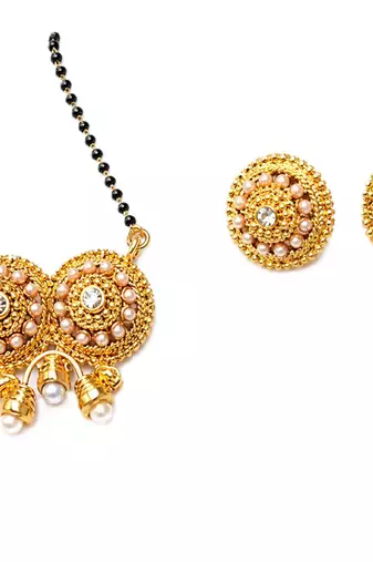 Polki inspired alloy mangalsutra