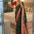 Green Color zari weaving Work silk saree
