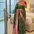 Mehndi Green Color zari weaving Work art silk saree